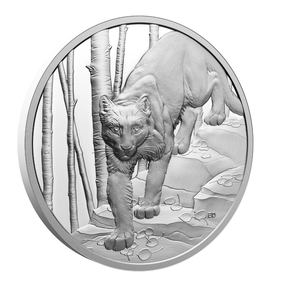 COUGAR Great Hunters 1 oz Silver Coin $20 Canada 2024