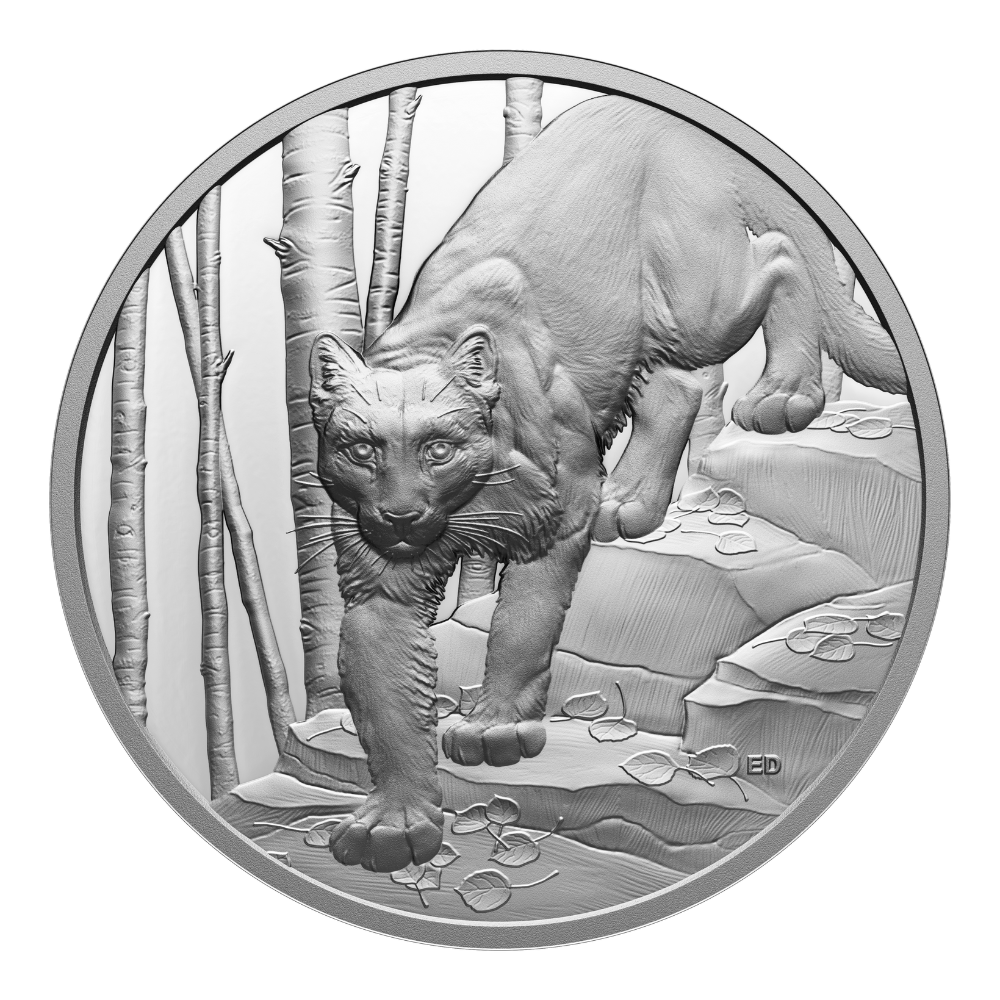 COUGAR Great Hunters 1 oz Silver Coin $20 Canada 2024