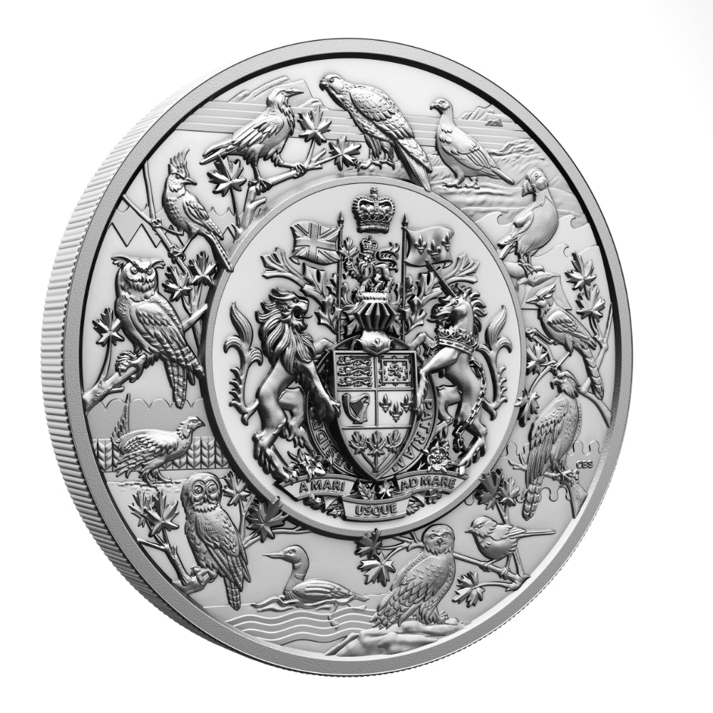 Heraldic Landscape Birds of Canada 5 Kilo Silver Coin $500 Canada 2024 - PARTHAVA COIN