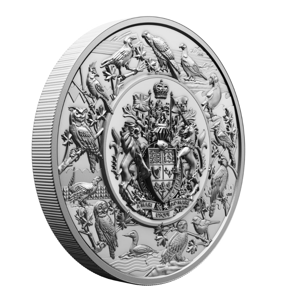 Heraldic Landscape Birds of Canada 5 Kilo Silver Coin $500 Canada 2024 - PARTHAVA COIN