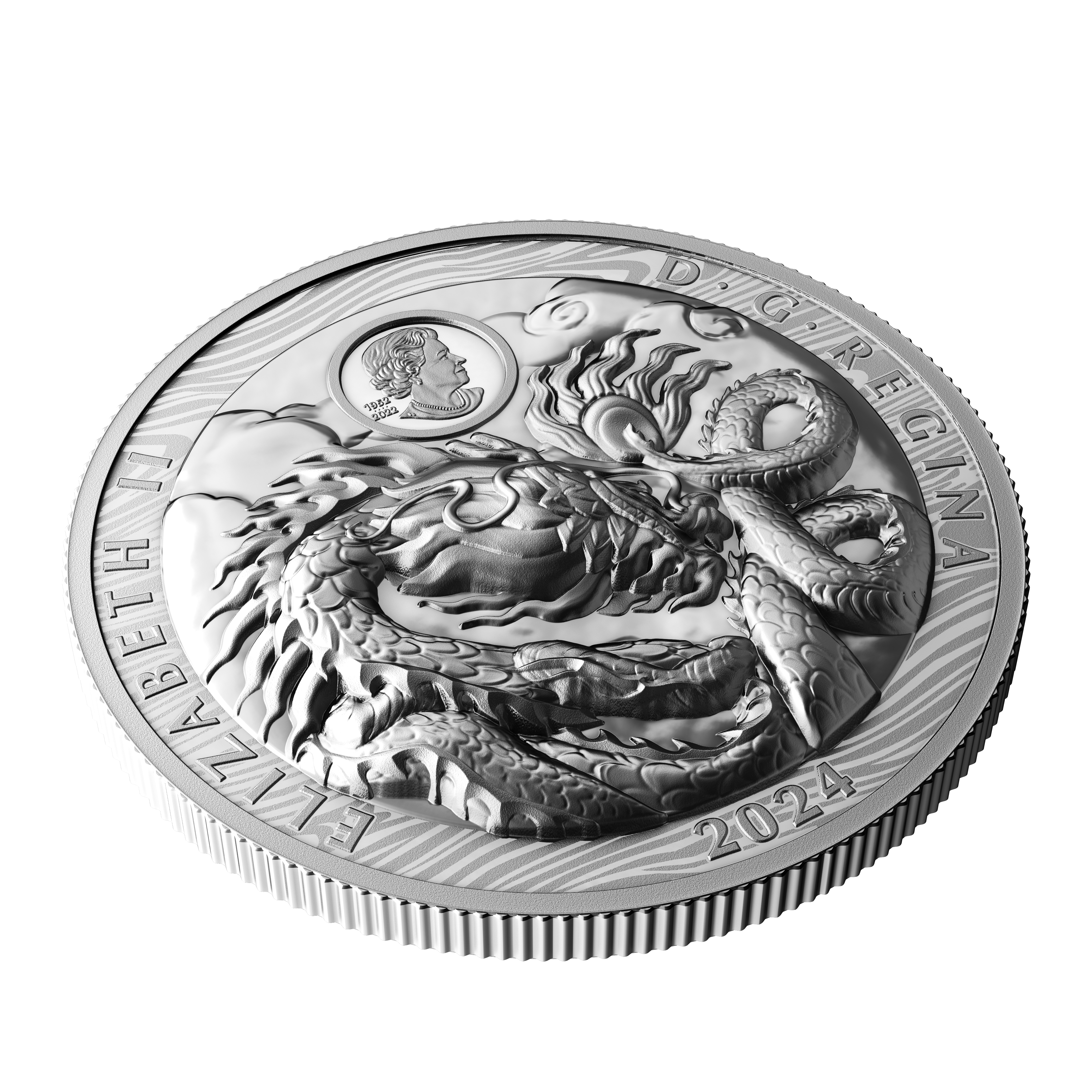 DRAGON Lunar Year Silver Coin $50 Canada 2024