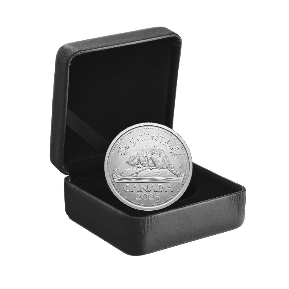 Tribute W Mint Mark Beaver 1 Oz Fine Silver Coin Canada 2025 packaging - Royal Canadian Mint