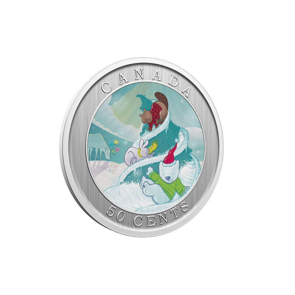 Whimsical Holiday Tree Lenticular Coin Canada 2025