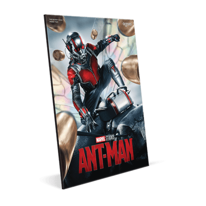 Marvel The Infinity Saga Phase Two Ant-Man Silver Collectible Foil packaging AGORO