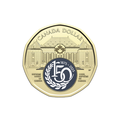 2025 $1 150th Anniversary of the Supreme Court of Canada Colourized Special Wrap Roll