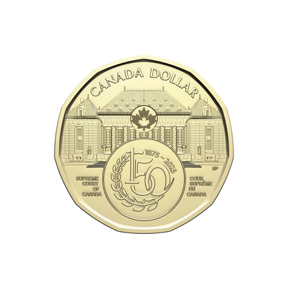 2025 $1 150th Anniversary of the Supreme Court of Canada Non-colourized Special Wrap Roll
