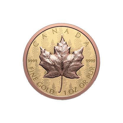 Gold Maple Leaf Pure Gold Ultra-High Relief Coin 2025