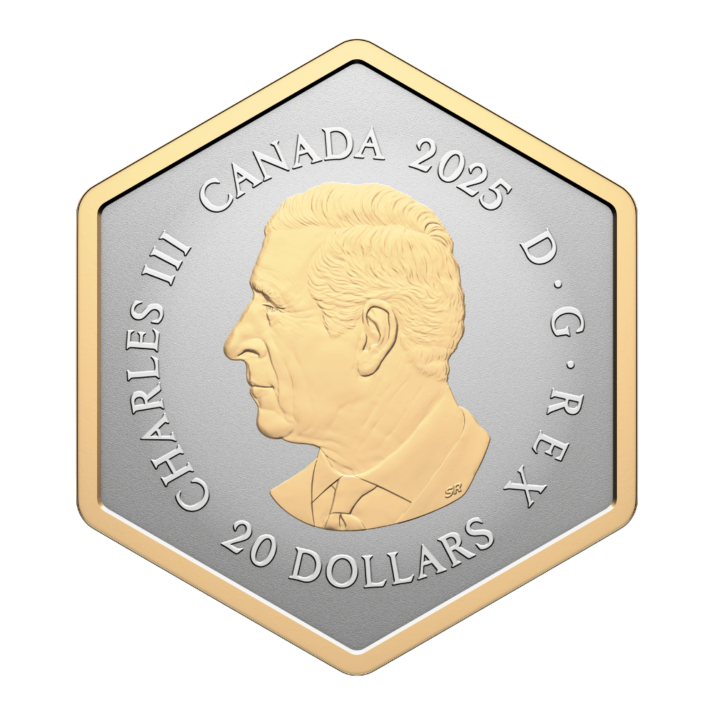 Nature’s Delight Honey Bee 1 Oz Fine Silver Coin Canada 2025 obverse Royal Canadian Mint