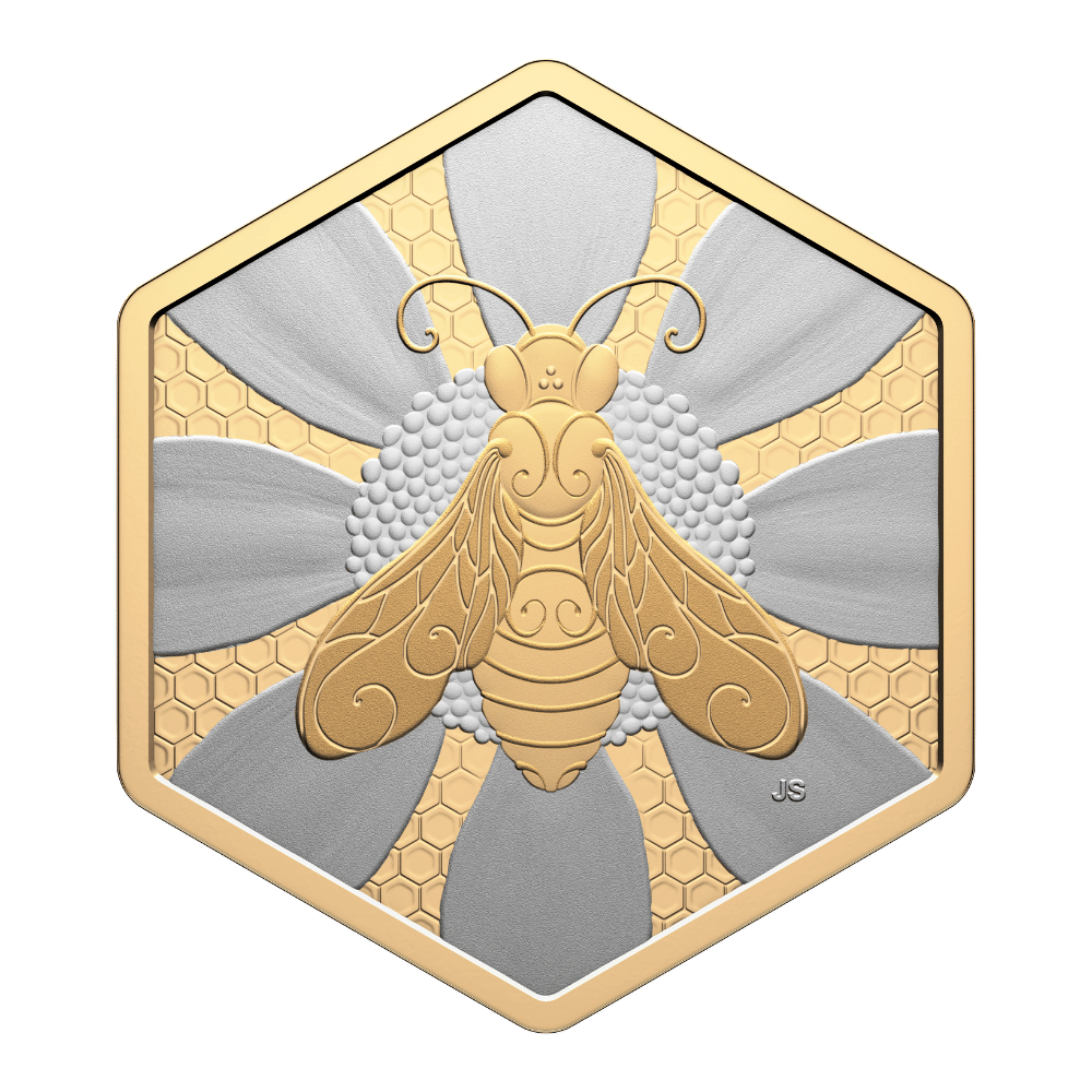 Nature’s Delight Honey Bee 1 Oz Fine Silver Coin Canada 2025 reverse Royal Canadian Mint