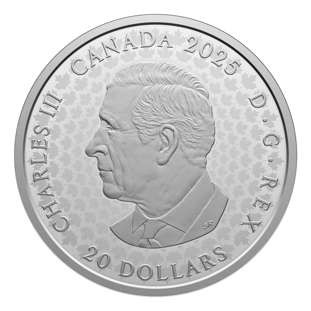 Great Hunters Grey Wolf 1 Oz Fine Silver Ultra High Relief Coin Canada 2025