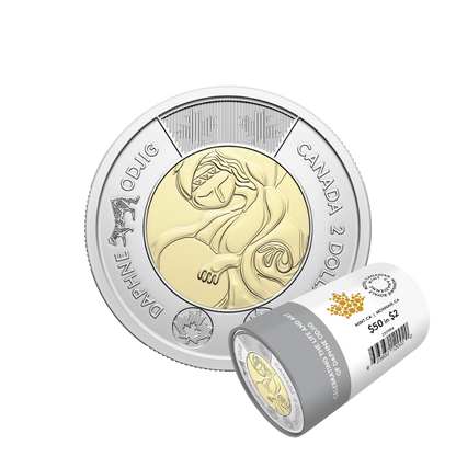 2025 $2 Celebrating the Life and Art of Daphne Odjig Non-colourized Special Wrap Roll