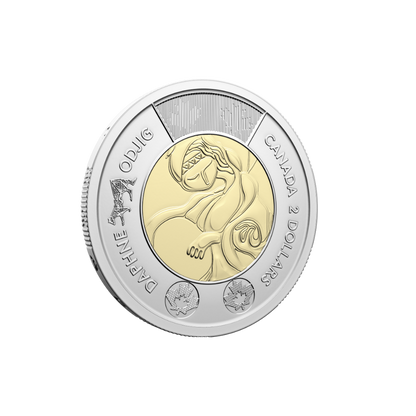 2025 $2 Celebrating the Life and Art of Daphne Odjig Non-colourized Special Wrap Roll