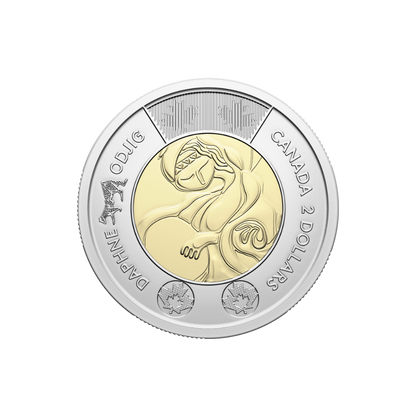 2025 $2 Celebrating the Life and Art of Daphne Odjig Non-colourized Special Wrap Roll