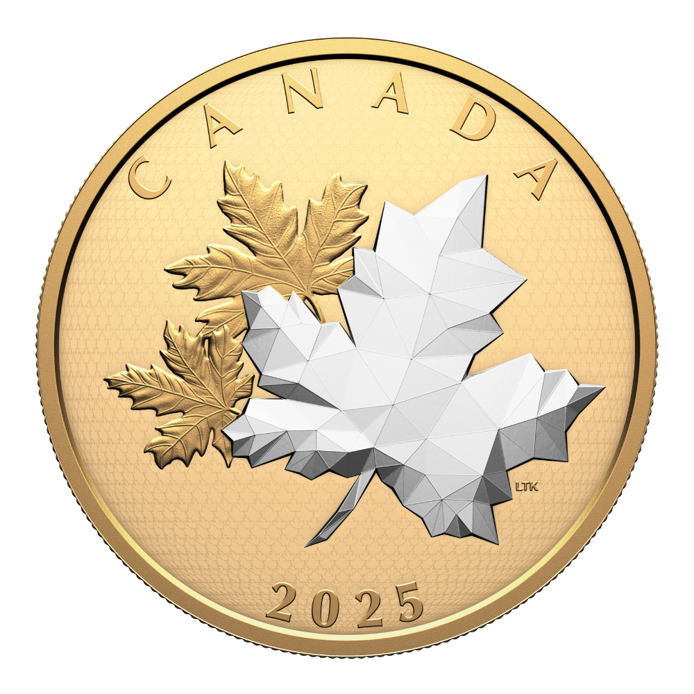 Maple Leaves in Motion 5 oz Fine Silver Coin Canada 2025