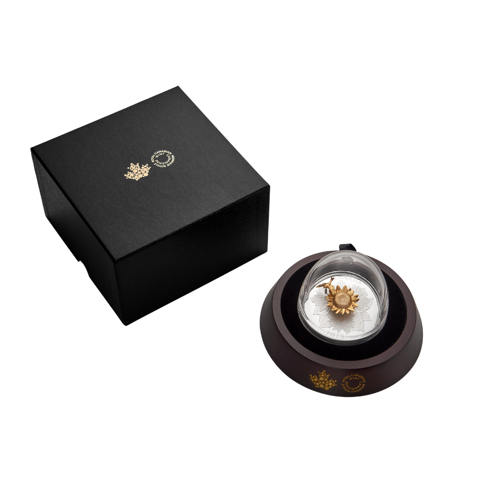 The Goldfinch and the Bloom 5 Oz Pure Silver Coin Canada 2025