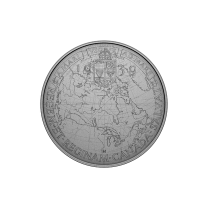 Emanuel Hahn’s Original Sketch Royal Visit 5 Oz Fine Silver Coin