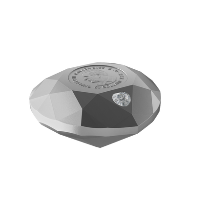 Heart Diamond Fine Silver Diamond Shaped Coin Canada 2025