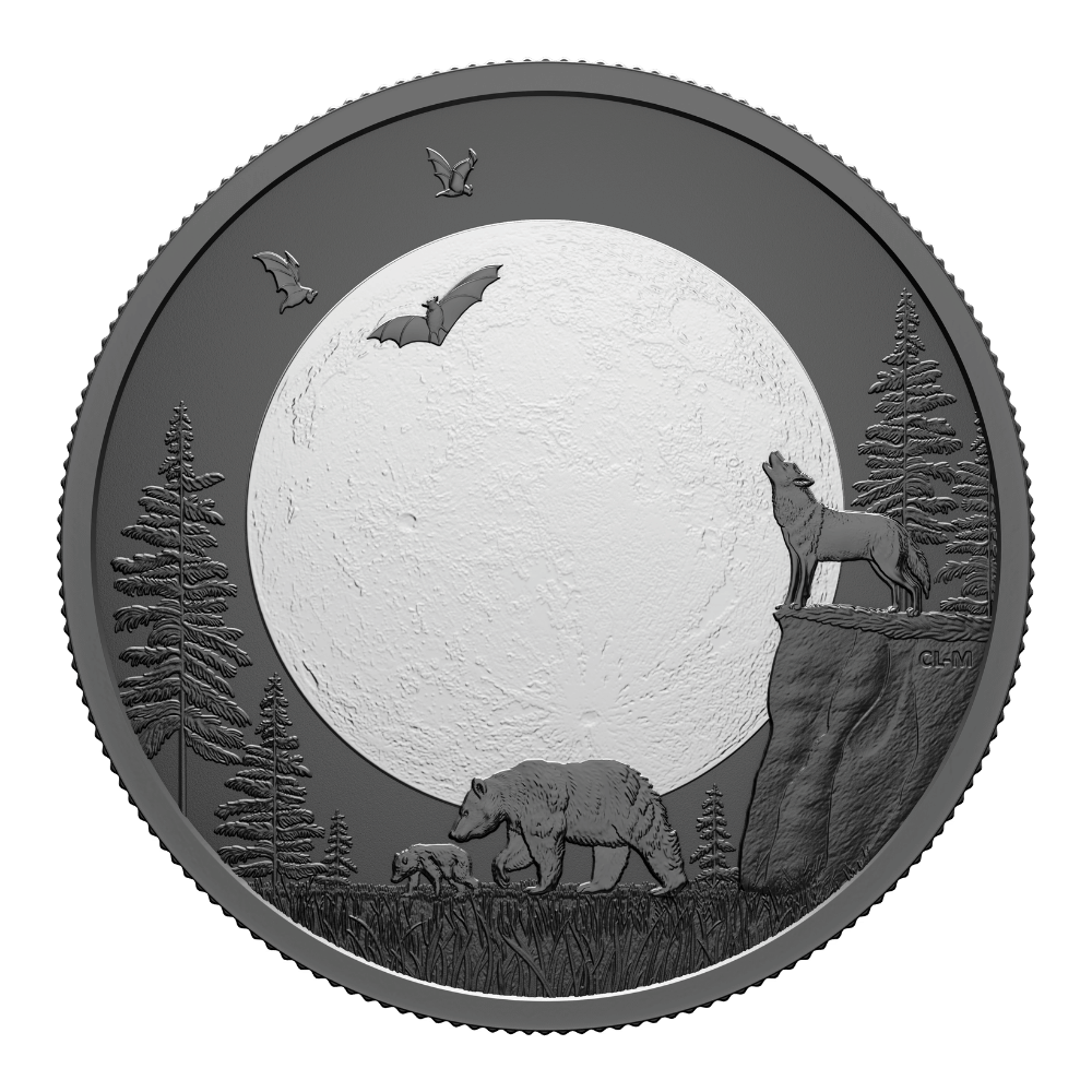 Moon phases Puzzle Coin Set Canada 2025 reverse middle Coin Royal Canadian Mint