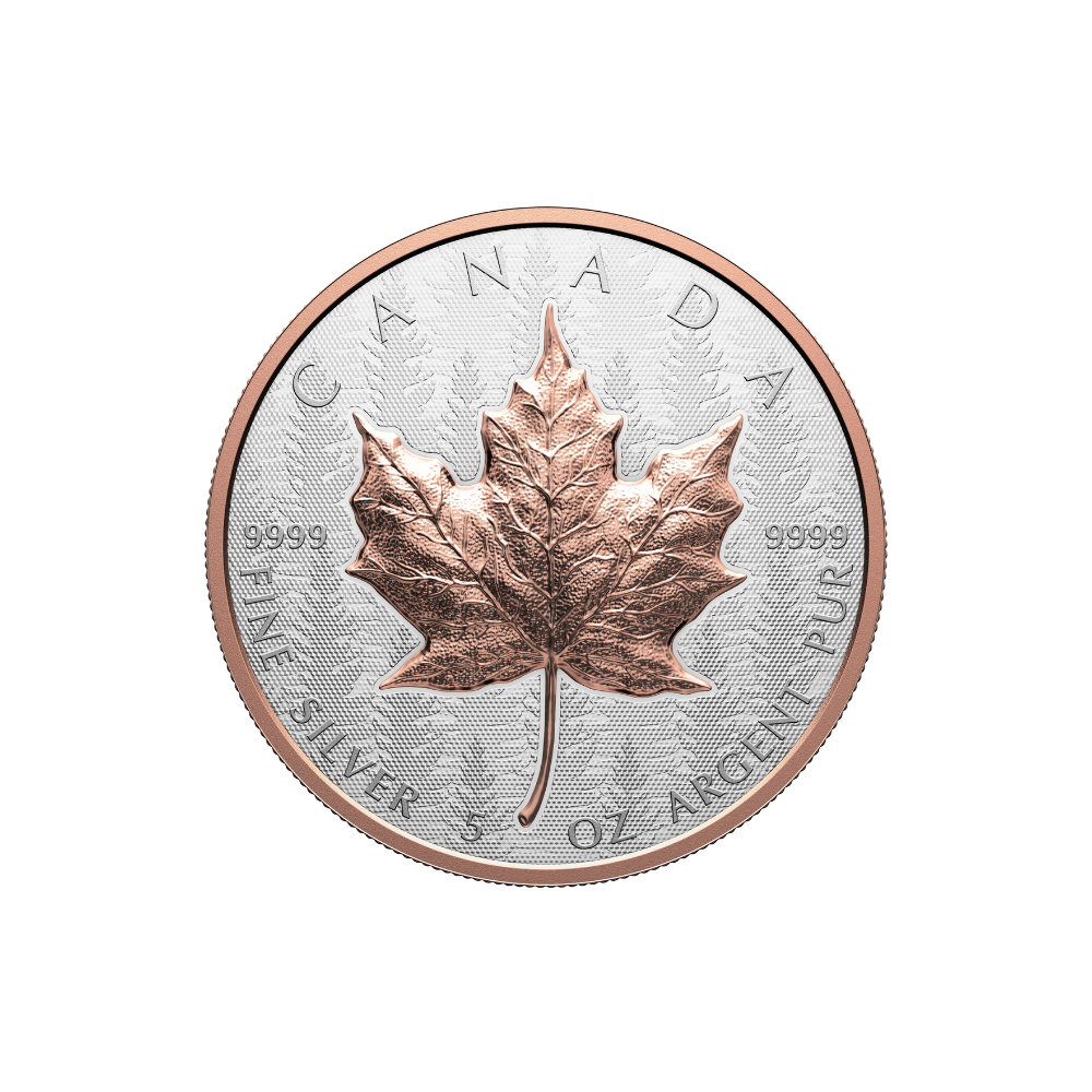 Silver Maple Leaf 5 Oz Fine Silver Coin Ultra-High Relief Coin 2025