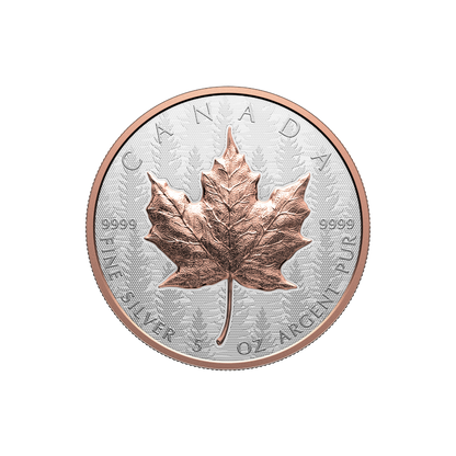 Silver Maple Leaf 5 Oz Fine Silver Coin Ultra-High Relief Coin 2025