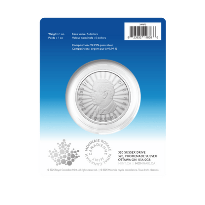 2025 The Majestic Polar Bear: First Strikes – 1 oz. 99.99% Pure Silver Coin (Premium Bullion) - Packaging back - Royal Canadian Mint