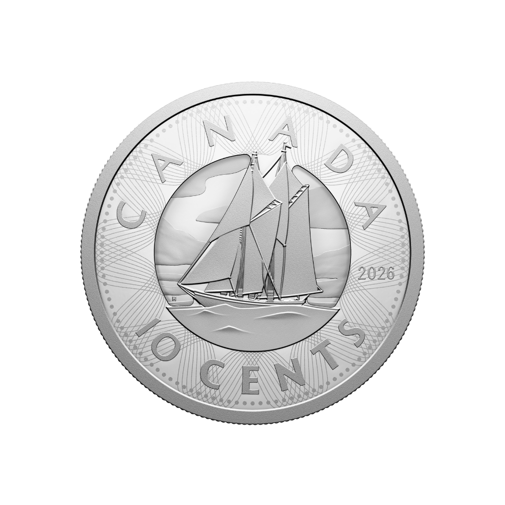 Multilayered Bluenose Fine Silver Coin Canada 2026 Royal Canadian Mint