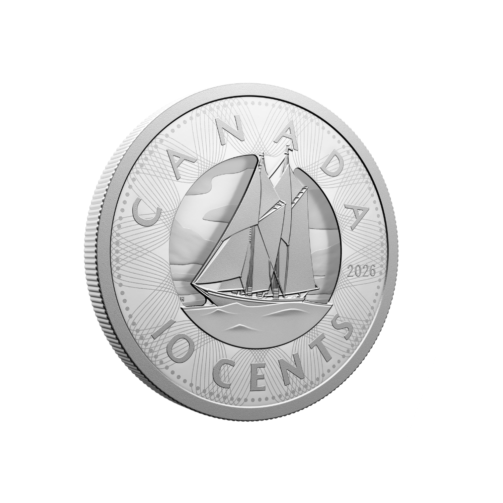 Multilayered Bluenose Fine Silver Coin Canada 2026 Royal Canadian Mint