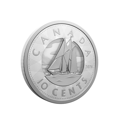 Multilayered Bluenose Fine Silver Coin Canada 2026 Royal Canadian Mint
