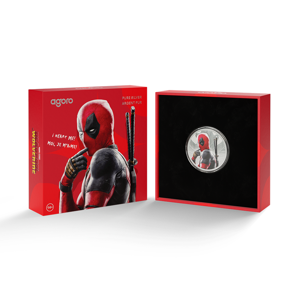 2026 1 Oz Fine Silver Collectible Deadpool Royal Canadian Mint x Agoro