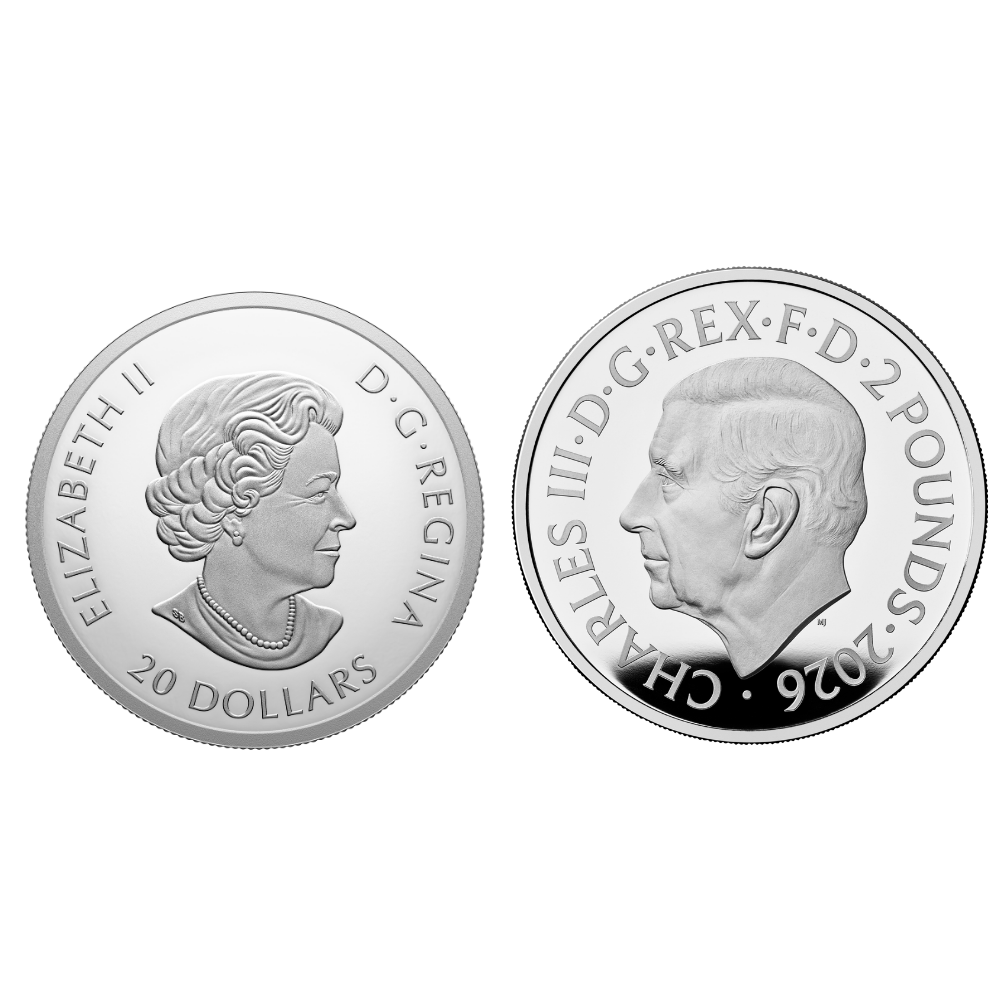 100th Anniversary of the Birth of Queen Elizabeth II Fine Silver Two-Coin Set Royal Canadian Mint