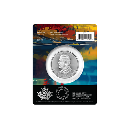 2026 Treasured Silver Maple Leaf: Wolf Privy Mark 1 Oz 99.99% Pure Silver Coin (Premium Bullion) Royal Canadian Mint