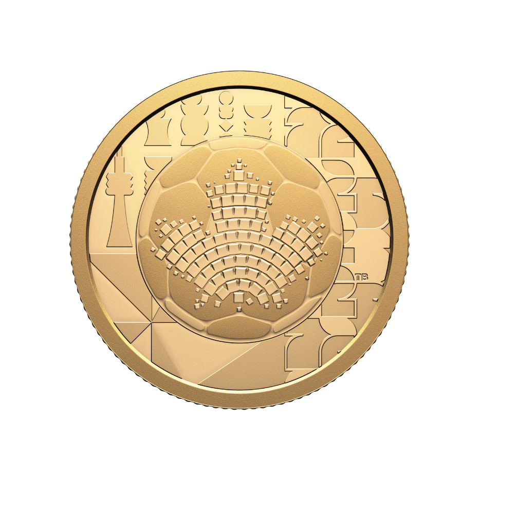 FIFA World Cup 2026ᵀᴹ The Beautiful Game 1/4 Oz Pure Gold Coin Canada 2026 Royal Canadian Mint