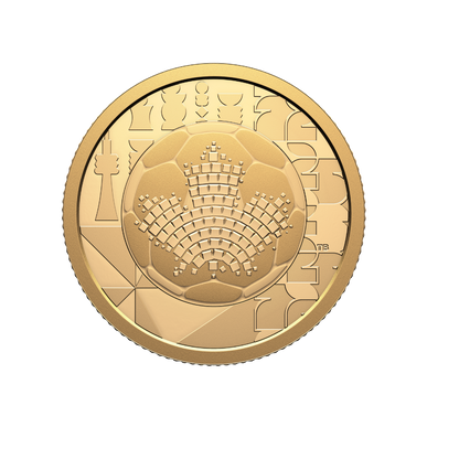 FIFA World Cup 2026ᵀᴹ The Beautiful Game 1/4 Oz Pure Gold Coin Canada 2026 Royal Canadian Mint