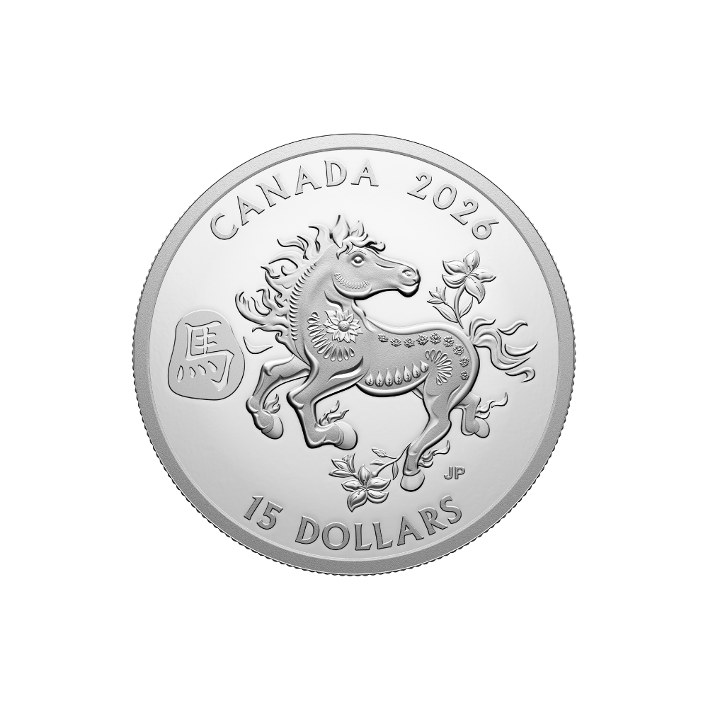 Lunar Year of the Horse 1 Oz Fine Silver Coin 2026