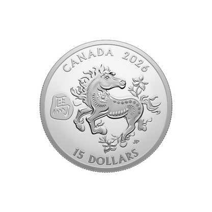 Lunar Year of the Horse 1 Oz Fine Silver Coin 2026