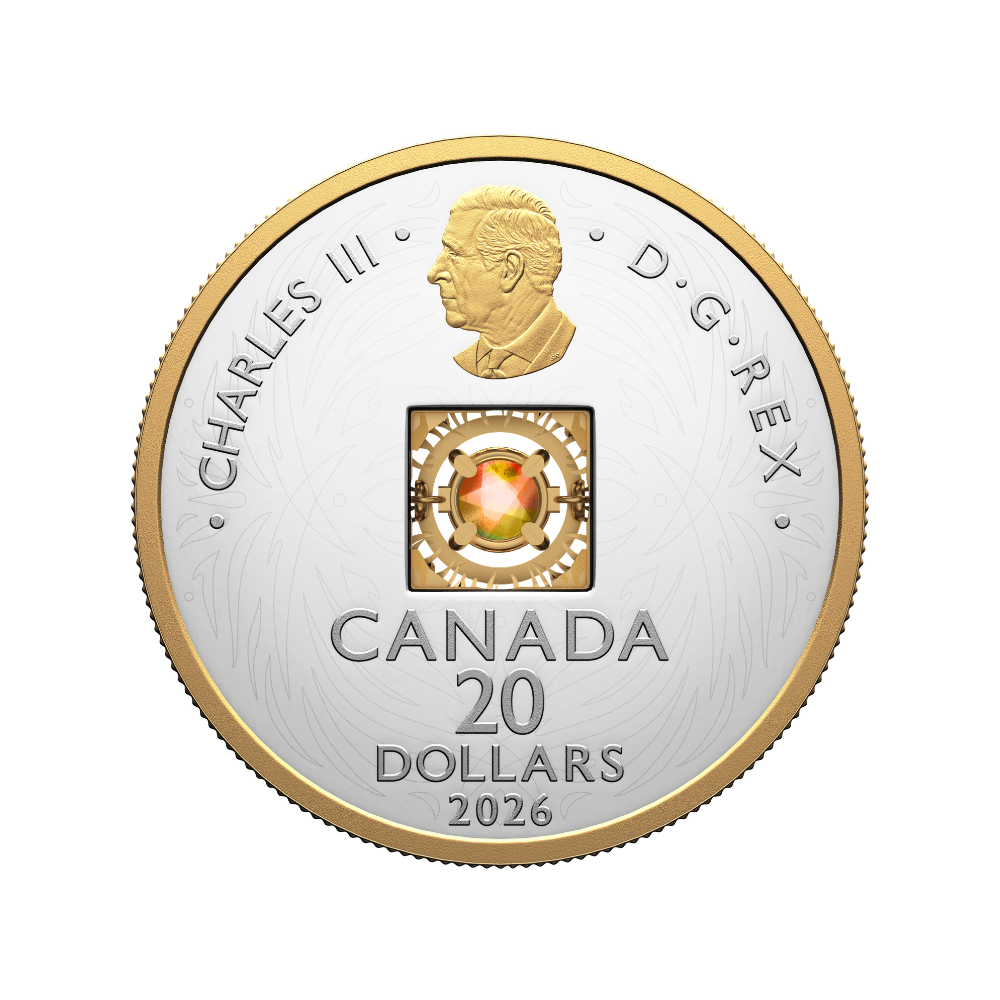Dancing Ammolite: Elements of Nature Fire Fine Silver Coin Canada 2026 Royal Canadian Mint