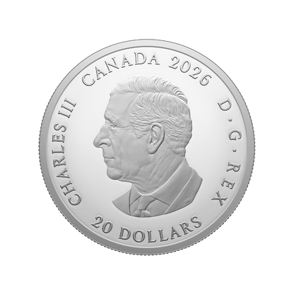 FIFA World Cup 2026ᵀᴹ We Are 26ᵀᴹ 1 Oz Fine Silver Coin Canada 2026 Royal Canadian Mint