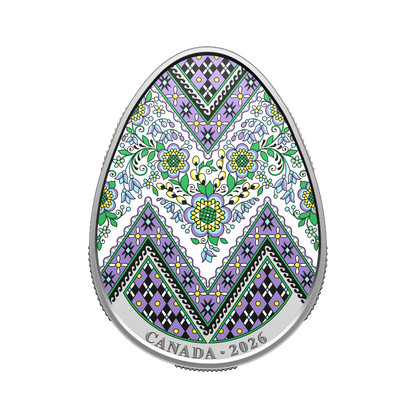 Pysanka Fine Silver Coin Canada 2026 Royal Canadian Mint
