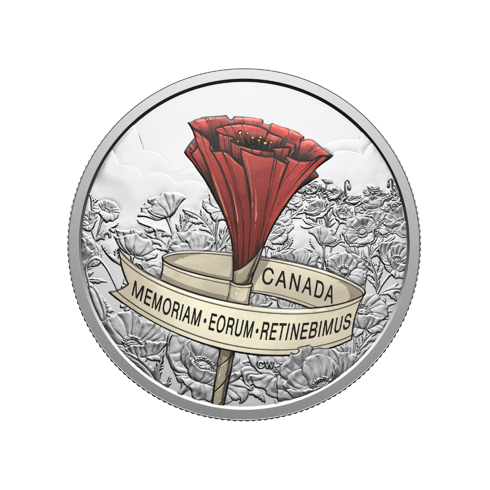 Remembrance Day 1 Oz Fine Silver Coin Canada 2026 Royal Canadian Mint