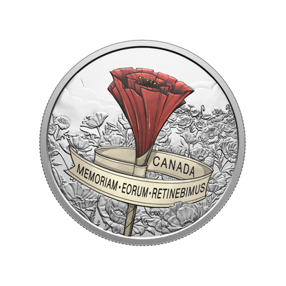 Remembrance Day 1 Oz Fine Silver Coin Canada 2026 Royal Canadian Mint