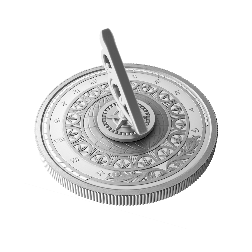 The Sundial 1 Oz Fine Silver Coin Canada 2026 Royal Canadian Mint
