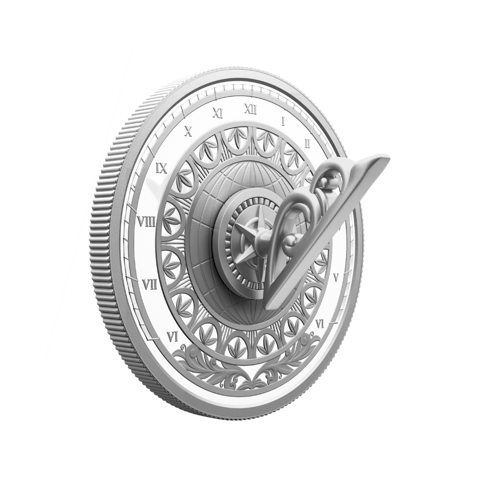 The Sundial 1 Oz Fine Silver Coin Canada 2026 Royal Canadian Mint