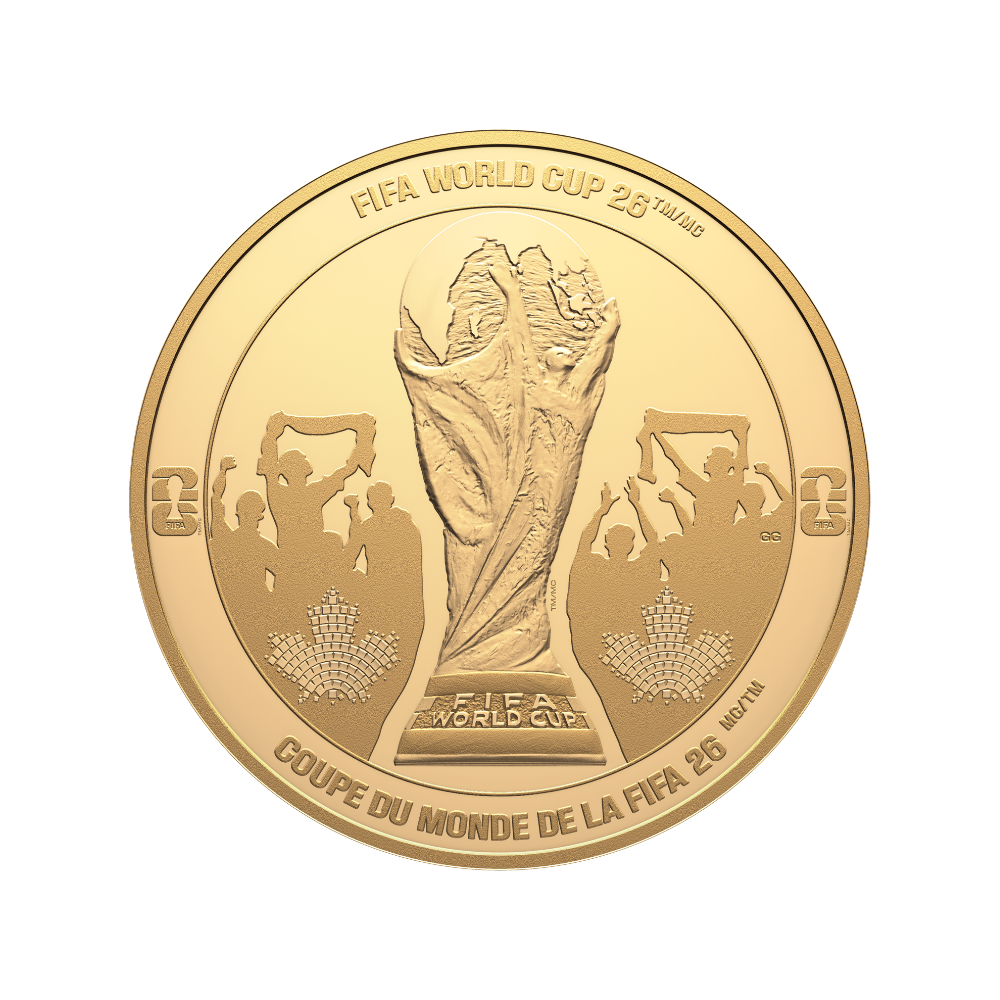 FIFA World Cup 2026ᵀᴹ Celebration 5 Oz Pure Gold Coin Canada 2026 - Royal Canadian Mint