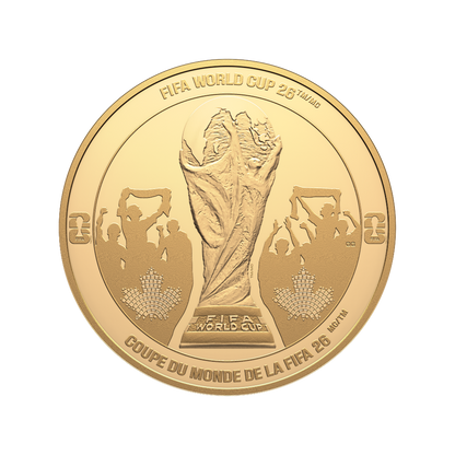 FIFA World Cup 2026ᵀᴹ Celebration 5 Oz Pure Gold Coin Canada 2026 - Royal Canadian Mint