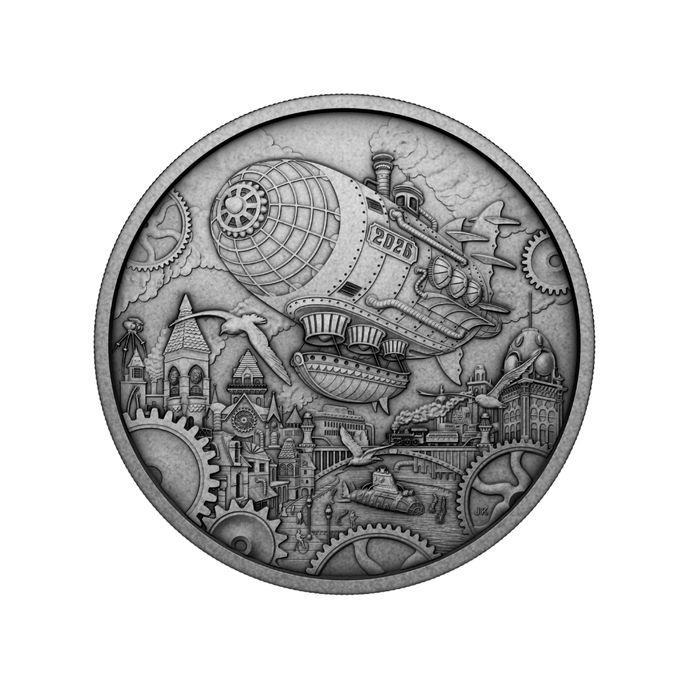 A Whimsical Tale: Blimp 3 Oz Fine Silver Coin Canada 2026 Royal Canadian Mint