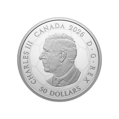 FIFA World Cup 2026ᵀᴹ The Trophy 5 Oz Fine Silver Coin Canada 2026 Royal Canadian Mint