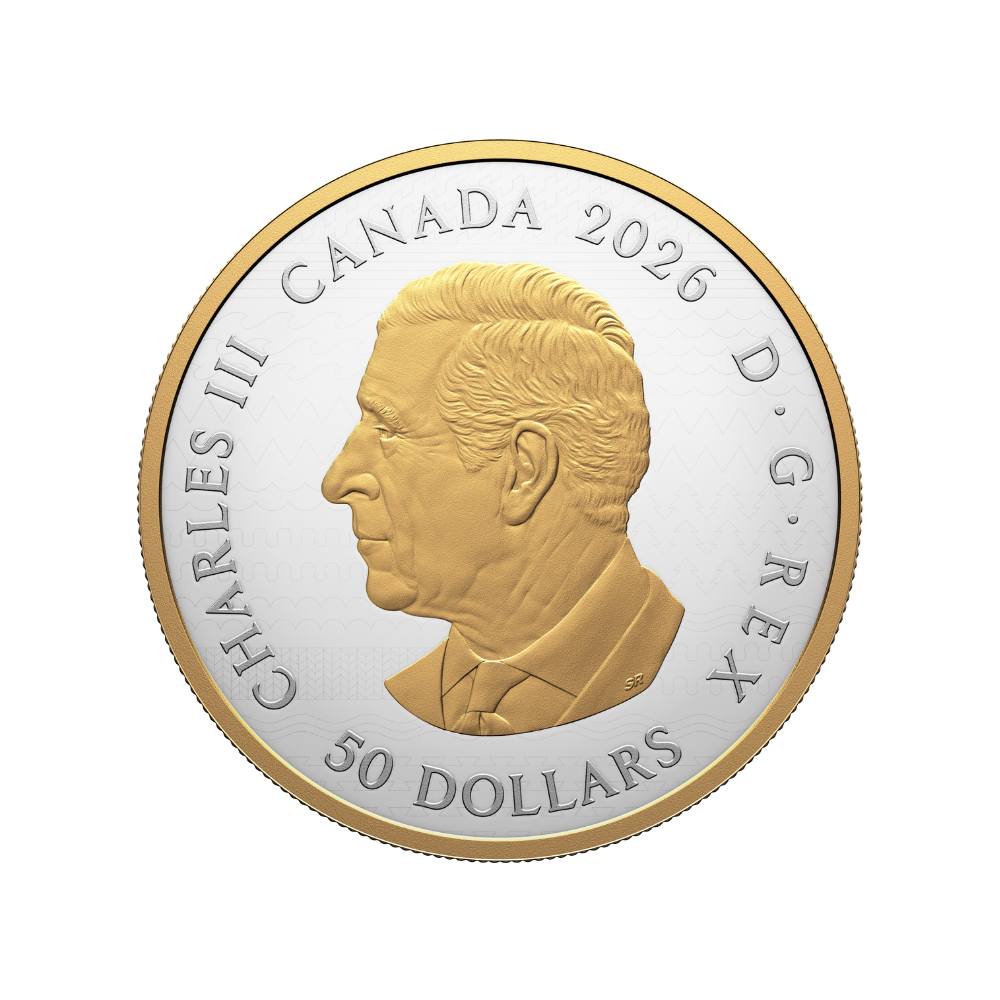 Heraldic Landscape: Animals of Canada 5 Oz Pure Silver Coin Canada 2026 Royal Canadian Mint