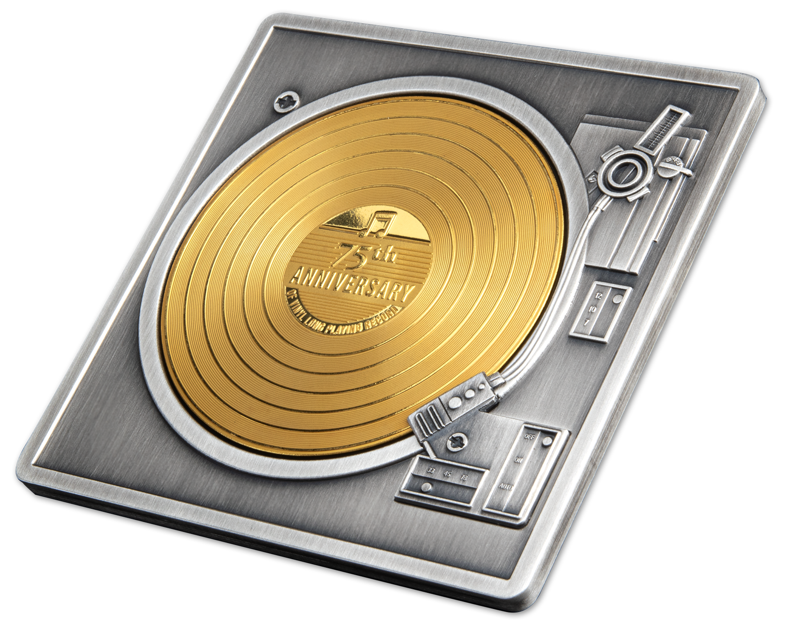 VINYL RECORD 3 Oz Silver Coin $5 Barbados 2023