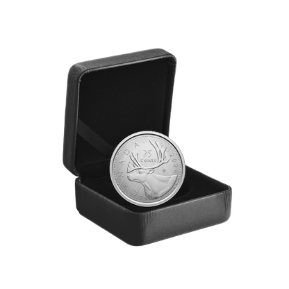 25 Cent Tribute: W Mint Mark Caribou Pure Silver Coin 2024 Canada