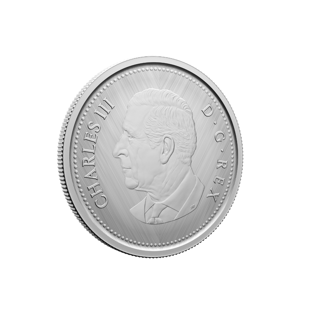 25 Cent Tribute: W Mint Mark Caribou Pure Silver Coin 2024 Canada